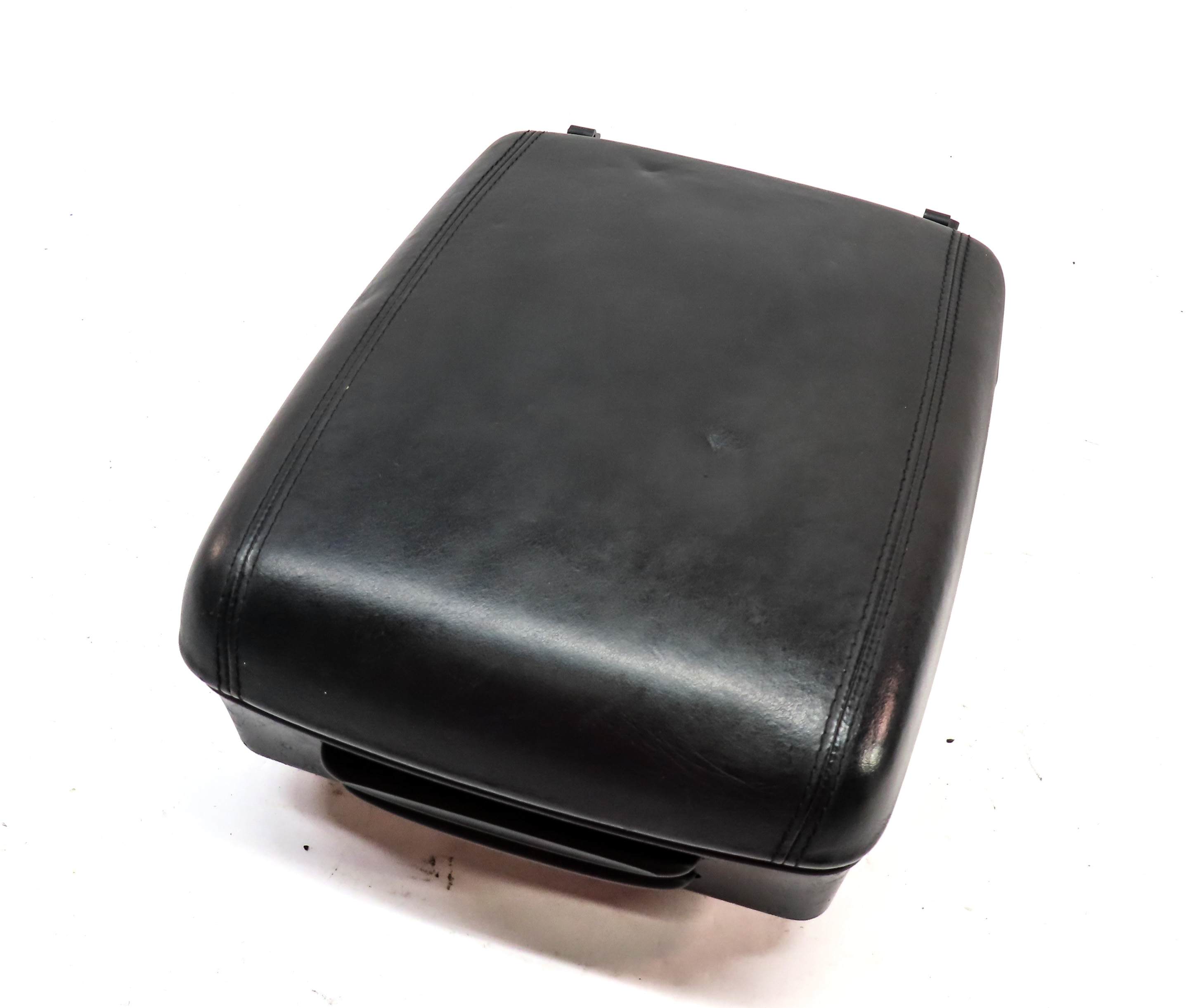 03-10 PORSCHE CAYENNE 955 FRONT CENTER CONSOLE STORAGE BIN ARMREST LID (Black) — exact item pictured